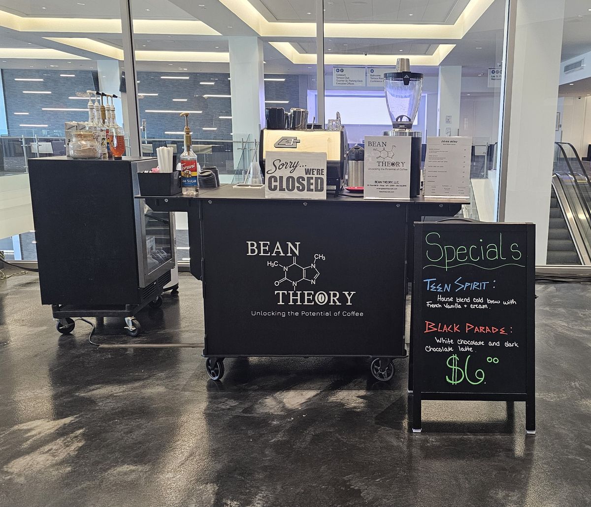 Bean Theory Coffee mobile coffee cart and team in Poca, WV